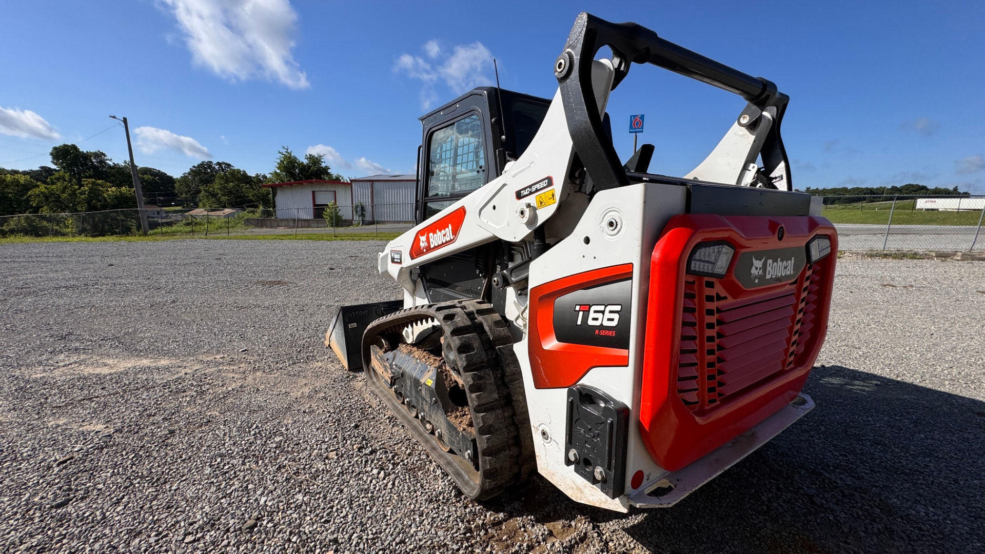 Readyline's Bobcat T66 track loader at the Eufaula rental yard
